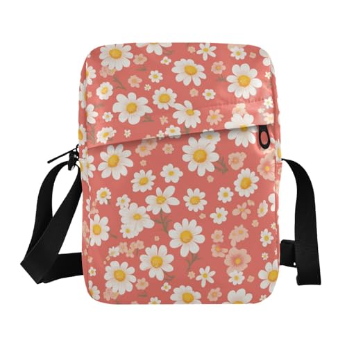 KLL Weiße Kuriertasche aus veganem Leder, für Damen, Einkaufstasche, Schulterhandtaschen für Damen von KLL