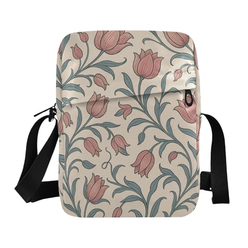 KLL William Morris Umhängetasche für Herren, veganes Leder, kleine Umhängetasche, lässige Schultertasche, Handtasche KLL William Morris Umhängetasche für Herren, veganes Leder, kleine Umhängetasche, lässige Schultertasche, Handtasche von KLL