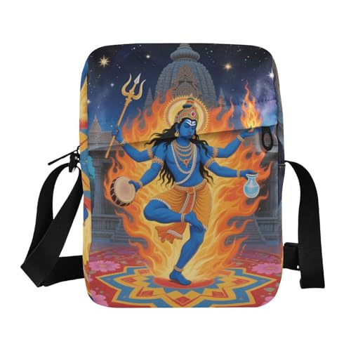 KLL Wizard Eastern Messenger Bag für Herren, veganes Leder, für Herren, Umhängetasche, klein, lässige Schulterhandtaschen von KLL