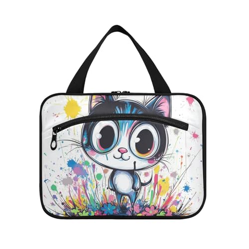 Kulturbeutel mit niedlicher Ragdoll-Katze, zum Aufhängen, mit Haken, tragbare Designer-Tasche für Herren, Zubehör für Camping, Bolsas de Maquillaje para Mujer L von KLL