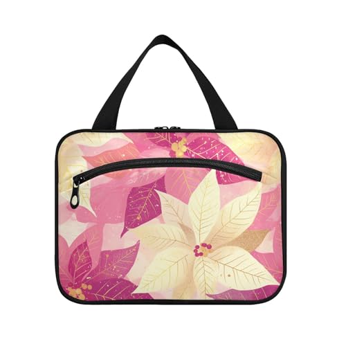 Kulturbeutel zum Aufhängen, Motiv: süße Pfirsichblumen, mit Haken, Designer-Zubehör, Kulturbeutel für Damen, Reisen, Bolso Viajero para Mujer L von KLL