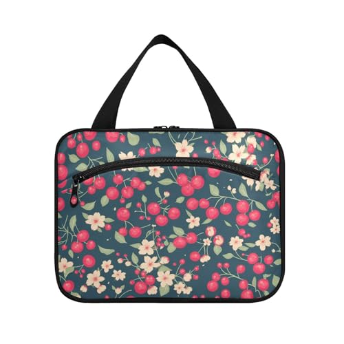 Kulturbeutel zum Aufhängen, für Herren, mit Haken, Designer-Essentials-Tragetasche für wichtige Dinge für Frauen, Urlaubsorganisator de maquillaje para L, Kirschrot Kulturbeutel zum Aufhängen, für Herren, mit Haken, Designer-Essentials-Tragetasche für wichtige Dinge für Frauen, Urlaubsorganisator de maquillaje para L, Kirschrot von KLL