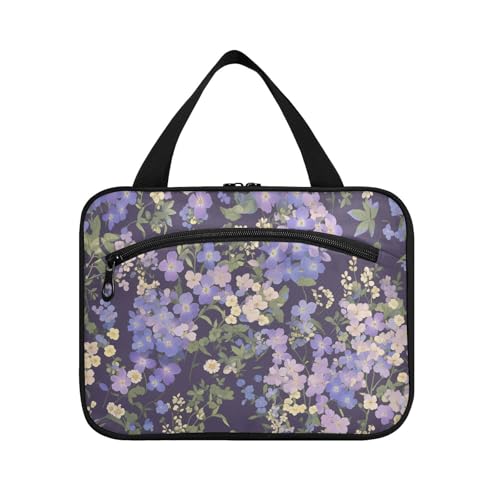 Lila Blumen Hängetasche für Herren mit Haken, Designerbedarf Medizintaschen für Reisen Essentials für Frauen Trip Bolso de Mano para Hombre L Lila Blumen Hängetasche für Herren mit Haken, Designerbedarf Medizintaschen für Reisen Essentials für Frauen Trip Bolso de Mano para Hombre L von KLL