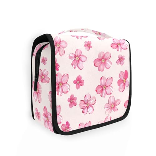 Little Blush Flowers Große Kosmetiktasche für Damen mit Haken zum Aufhängen, multifunktionaler Make-up-Koffer, Fitnessstudio Little Blush Flowers Große Kosmetiktasche für Damen mit Haken zum Aufhängen, multifunktionaler Make-up-Koffer, Fitnessstudio von KLL