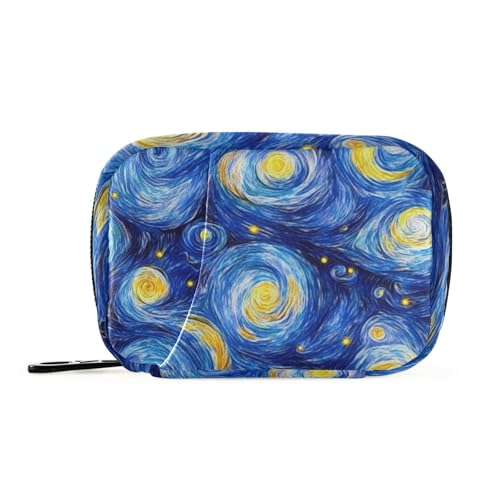 Masterpiece Medizintasche für Ölgemälde, Motiv: Sternennacht, für Reisen, mit abnehmbaren Fächern, wiederverwendbar, für Reisen Masterpiece Medizintasche für Ölgemälde, Motiv: Sternennacht, für Reisen, mit abnehmbaren Fächern, wiederverwendbar, für Reisen von KLL