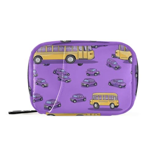 Medizinische Tasche für Schulbus, Cartoon, mit herausnehmbaren Fächern, wiederverwendbar, tragbar, Pillen-Organizer von KLL