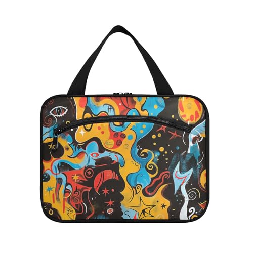 Mehrfarbige Kosmetiktasche zum Aufhängen, mit Haken, Designer-Make-up-Tasche für Damen, unverzichtbar, für Camping, Estuche para guardar maquillaje L von KLL