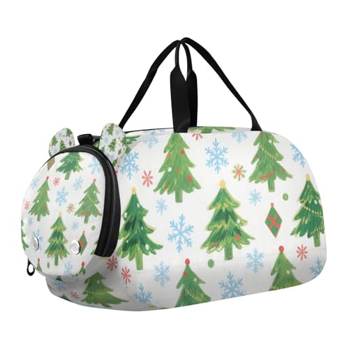 Merry Christmas Green Christmas Kinder-Reisetasche mit Schuhfach, multifunktional, Sport, Übernachtung, Reisetasche für Reisen, Sport, Fitness & Workout Merry Christmas Green Christmas Kinder-Reisetasche mit Schuhfach, multifunktional, Sport, Übernachtung, Reisetasche für Reisen, Sport, Fitness & Workout von KLL