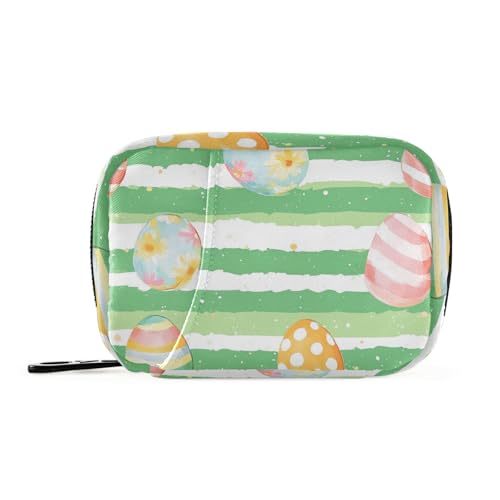 Ostern-Aquarell-Eier, Medikamentententasche mit abnehmbaren Fächern, praktischer Medikamenten-Organizer für Geldbörse von KLL