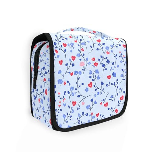 Periwinkle Valentinravel-Tasche im Landhausstil für Damen, mit Haken zum Aufhängen, faltbar, Make-up-Tasche, Arbeit Periwinkle Valentinravel-Tasche im Landhausstil für Damen, mit Haken zum Aufhängen, faltbar, Make-up-Tasche, Arbeit von KLL