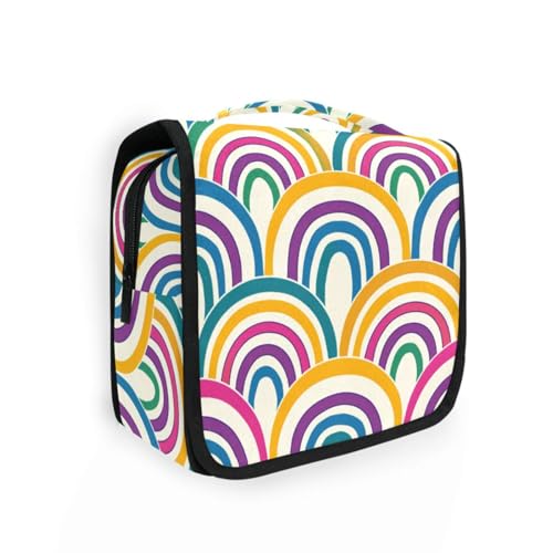 Rainbow Largoiletry Taschen für Frauen mit Haken zum Aufhängen, niedlicher Make-up-Tasche, Organizer für Toilette Rainbow Largoiletry Taschen für Frauen mit Haken zum Aufhängen, niedlicher Make-up-Tasche, Organizer für Toilette von KLL