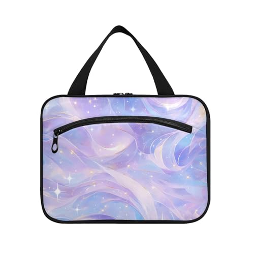 Reise-Kosmetiktasche mit Haken, abstrakter Kunststil, zum Aufhängen, großes Fassungsvermögen, mit Haken, schicker Designer-Kulturbeutel für Herren, Reise-Set de para Mujer L von KLL