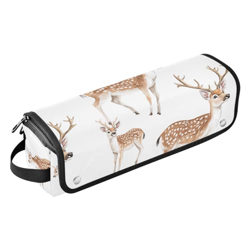 Reise-Werkzeugtasche mit Eisenmatte, wasserdicht, Reise-Organizer für Glätteisen, Glätteisen, Lockenstäbe, lustige weiße Reisetasche für Haarwerkzeuge von KLL