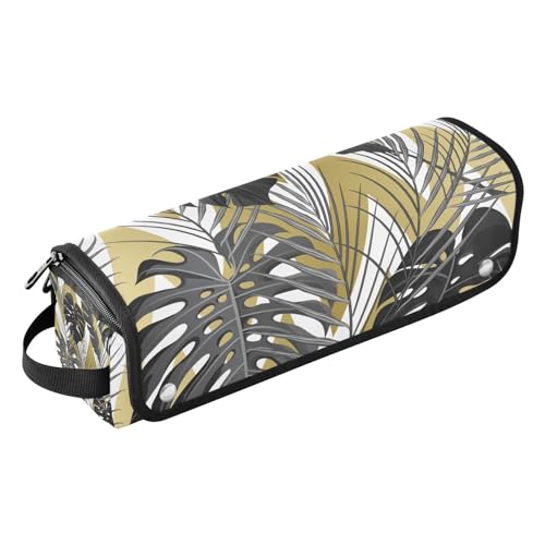 Reise-Werkzeugtasche mit hitzebeständigem Pad, tragbarer Haarstyling-Werkzeug-Organizer für Lockenstab Glätteisen, flacher Haartrockner, tropischer Sommer (7) tragbarer Organizer von KLL