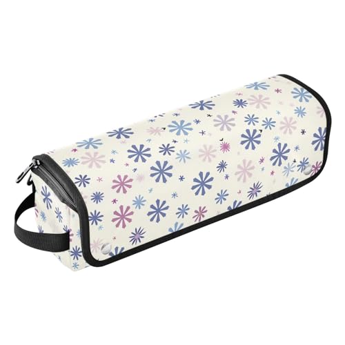 Reise-Werkzeugtasche mit hitzebeständigem Pad, wasserdicht, Reise-Organizer für heiße Werkzeuge, Lockenstab und Glätteisen, Haarvolumizer, Schneeflocken, Haar-Zubehör-Organizer von KLL