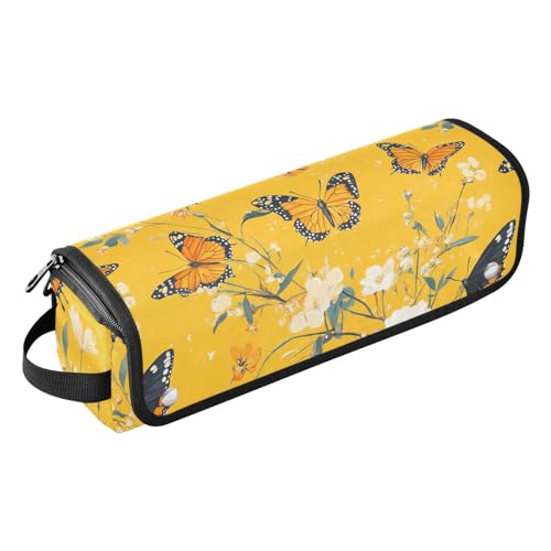 Reise-Werkzeugtasche mit hitzebeständigem Polster, wasserdicht, Reise-Organizer für Glätteisen, Glätteisen, Lockenstäbe, ästhetische gelbe Schmetterlings-Blumen, Reiseutensilien für Reisen Reise-Werkzeugtasche mit hitzebeständigem Polster, wasserdicht, Reise-Organizer für Glätteisen, Glätteisen, Lockenstäbe, ästhetische gelbe Schmetterlings-Blumen, Reiseutensilien für Reisen von KLL