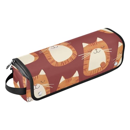 Reisetasche für Haar-Werkzeug, mit hitzebeständiger Polsterung, Tragetasche, flacher Lockenstab, wasserdichter Organizer für Glätteisen, heiße Werkzeuge und Haarpflege-Zubehör, Orange Big Cat Reisetasche für Haar-Werkzeug, mit hitzebeständiger Polsterung, Tragetasche, flacher Lockenstab, wasserdichter Organizer für Glätteisen, heiße Werkzeuge und Haarpflege-Zubehör, Orange Big Cat von KLL