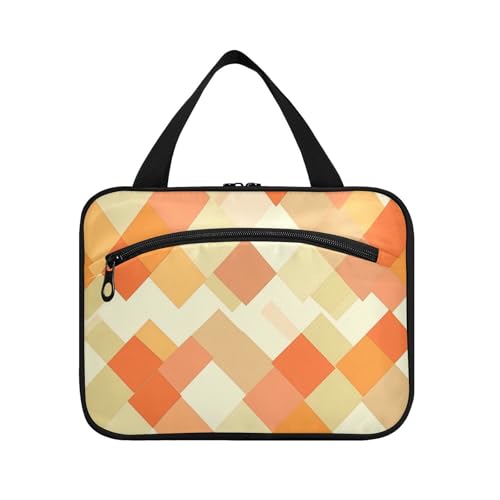 Rhomboid Orange Neutral Hängende Reise Make-up mit Haken, Designer Chic Tasche für Make-up für Zubehör für Frauen Reise estuche de maquillaje para Mujer L Rhomboid Orange Neutral Hängende Reise Make-up mit Haken, Designer Chic Tasche für Make-up für Zubehör für Frauen Reise estuche de maquillaje para Mujer L von KLL