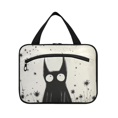 Schicke lustige Fledermäuse zum Aufhängen, Reise-Kulturbeutel für Herren, mit Haken, Designer-Reisetasche, Kulturbeutel für Accessoires für Damen, Trip estuche de maquillaje para Mujer L von KLL