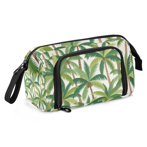 Sommer-Federmäppchen mit Cartoon-Kokosnussbaum, großes Fassungsvermögen, Mädchen-Federmäppchen mit Reißverschluss für Kinder, adrette Schulbedarf von KLL