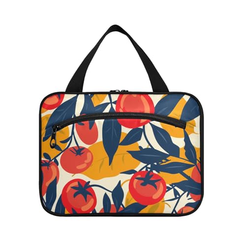 Style Fruit Red Hängetaschen für Frauen mit Haken, Designer kompakte Make-up-Tasche für Auto für Erwachsene Reise Porta Cosmeticos Mujer para cartera L von KLL