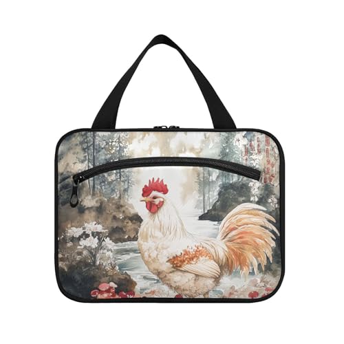 Sweet Yuanbao Kulturbeutel mit Huhn, zum Aufhängen, Kulturbeutel mit Haken, Designer-Zubehör-Set für Herren, für Reisen, Must Haves Cruises estuches para maquillaje L von KLL