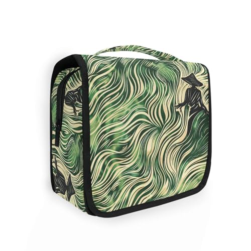 The Green Rolling Prairioiletry Kit für Herren mit Haken zum Aufhängen, unverzichtbare Kosmetiktasche für Badezimmer von KLL