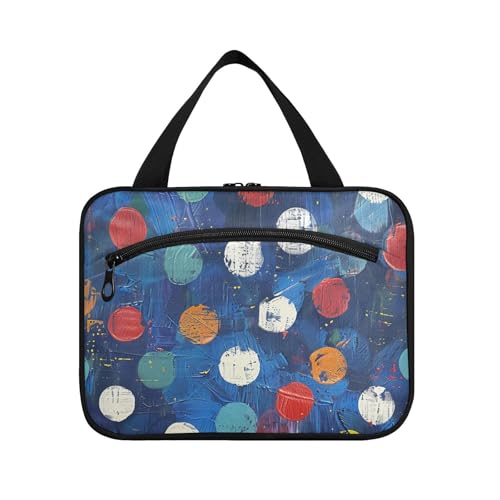 Toilettenartikel für Herren mit Haken, Designer-Taschen für Herren, für Reisen, für Hotel, Bolso para maquillaje de Mujer, Größe L, gepunktet, Marineblau Toilettenartikel für Herren mit Haken, Designer-Taschen für Herren, für Reisen, für Hotel, Bolso para maquillaje de Mujer, Größe L, gepunktet, Marineblau von KLL