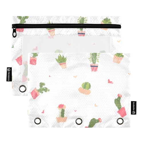 Tropischer Sommer (3) Binder Taschen Make-up Tasche für 3 Ringe Ordner mit Wasserdicht für Kinder Schreibwaren Zubehör, Tropischer Sommer (3), 1 Größex2, Cartoon, Tropischer Sommer (3), 1 sizex2, von KLL