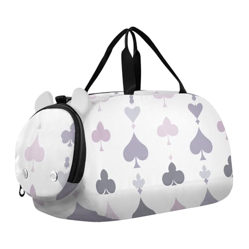 Turnbeutel mit Schuhfach, leicht, für Reisen, Schwimmen, Tanzen, Ballett, Lila von KLL