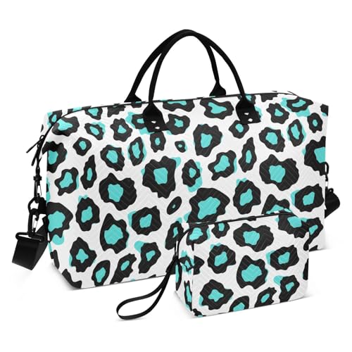 Vleopard dekorative Reise-Handtasche, Turnbeutel, mit verstellbarem Riemen, für Sport, faltbar, Bolsa de para Hombre von KLL