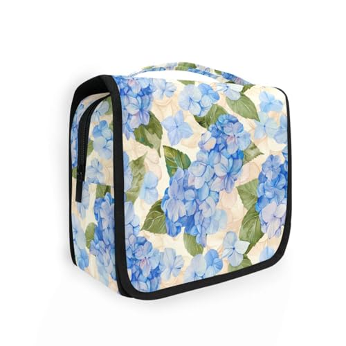 Wasserfarben-Hortensien-Kultur-Set für Herren, mit Haken zum Aufhängen, wasserdicht, Kosmetiktasche, Camping von KLL