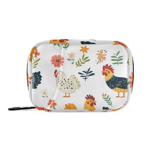 Weiße Medikamententaschen mit herausnehmbaren und wiederverwendbaren Fächern für die Handtasche von KLL