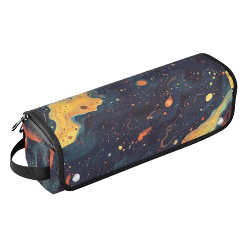 Werkzeug-Reisetasche mit hitzebeständiger Matte, wasserdicht, tragbar, offen, flach, Reisetasche für heiße Werkzeuge, Lockenstab und Glätteisen, Volumizer Styler, Weltraumreise für Frauen von KLL