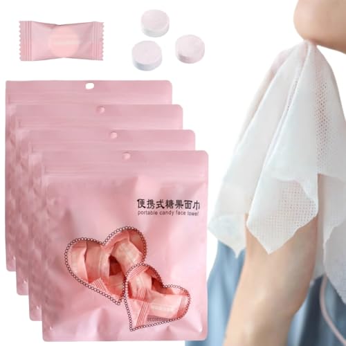 Komprimierte Handtücher Tabletten,80pcs Einweg Komprimiertes Handtuch,Komprimierte Handtücher,Einweg komprimierte Toilettenpapier Tabletten,Einweghandtücher Münze Handtuch Tabletten von KLLJ