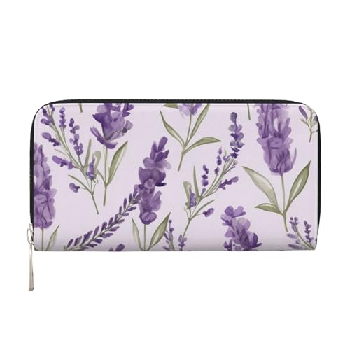 Geldbörse aus Leder für Damen und Mädchen, mit Reißverschluss, Kreditkartenhalter, lang, PU, Clutch, wasserdicht, Reisehandtasche von KLLTYHMU