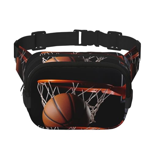 Gürteltasche für Damen und Herren, klein, modisch, Umhängetasche, leicht, Basketball, Bauchtasche für Laufen, Workout, Wandern, Reisen von KLLTYHMU