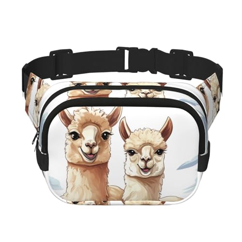 Gürteltasche für Damen und Herren, kleine modische Umhängetasche, leicht, Alpaka, Bauchtasche für Laufen, Workout, Wandern, Reisen Gürteltasche für Damen und Herren, kleine modische Umhängetasche, leicht, Alpaka, Bauchtasche für Laufen, Workout, Wandern, Reisen von KLLTYHMU