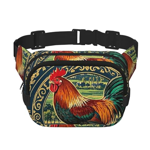 Gürteltasche für Damen und Herren, kleine modische Umhängetasche, leicht, Landhausstil, Bauernhoftiere, Bauchtasche für Laufen, Workout, Wandern, Reisen Gürteltasche für Damen und Herren, kleine modische Umhängetasche, leicht, Landhausstil, Bauernhoftiere, Bauchtasche für Laufen, Workout, Wandern, Reisen von KLLTYHMU
