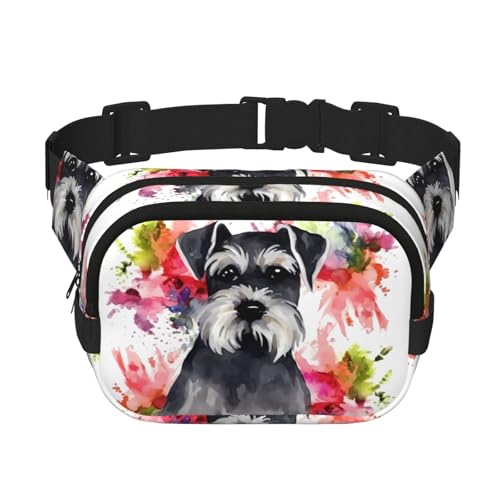 Gürteltasche für Damen und Herren, kleine modische Umhängetasche, leicht, Schnauzer, Bauchtasche für Laufen, Workout, Wandern, Reisen Gürteltasche für Damen und Herren, kleine modische Umhängetasche, leicht, Schnauzer, Bauchtasche für Laufen, Workout, Wandern, Reisen von KLLTYHMU