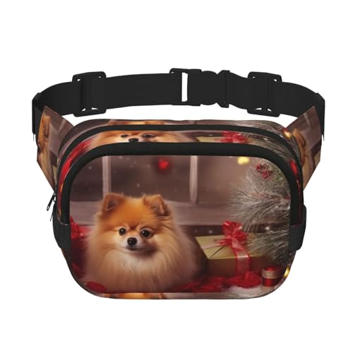 Gürteltasche für Damen und Herren, kleine modische Umhängetasche, leicht, mit Weihnachtsbild, Bauchtasche für Laufen, Workout, Wandern, Reisen Gürteltasche für Damen und Herren, kleine modische Umhängetasche, leicht, mit Weihnachtsbild, Bauchtasche für Laufen, Workout, Wandern, Reisen von KLLTYHMU
