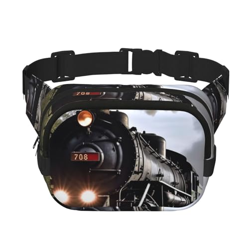 Gürteltasche für Damen und Herren, kleine modische Umhängetasche, leichte Schultertasche, Brusttasche, Dampfzug, Bauchtasche für Laufen, Workout, Wandern, Reisen Gürteltasche für Damen und Herren, kleine modische Umhängetasche, leichte Schultertasche, Brusttasche, Dampfzug, Bauchtasche für Laufen, Workout, Wandern, Reisen von KLLTYHMU