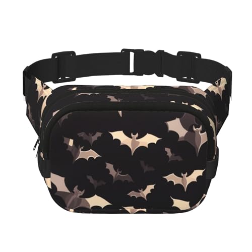 Gürteltasche für Damen und Herren, kleine modische Umhängetasche, leichte Schultertasche, Brusttasche, Halloween, fliegende Fledermäuse, Bauchtasche für Laufen, Workout, Wandern, Reisen Gürteltasche für Damen und Herren, kleine modische Umhängetasche, leichte Schultertasche, Brusttasche, Halloween, fliegende Fledermäuse, Bauchtasche für Laufen, Workout, Wandern, Reisen von KLLTYHMU