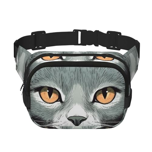 Gürteltasche für Damen und Herren, kleine modische Umhängetasche, leichte Schultertasche, Brusttasche, Katzen, Bauchtasche für Laufen, Workout, Wandern, Reisen Gürteltasche für Damen und Herren, kleine modische Umhängetasche, leichte Schultertasche, Brusttasche, Katzen, Bauchtasche für Laufen, Workout, Wandern, Reisen von KLLTYHMU