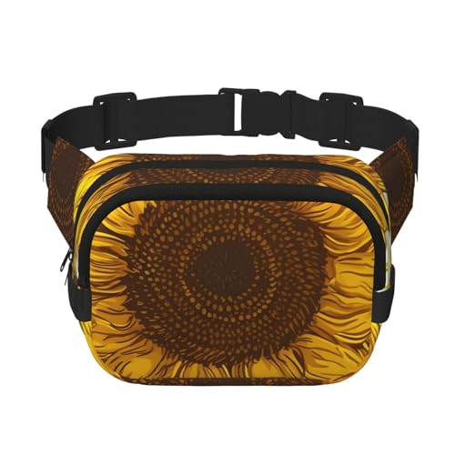 Gürteltasche für Damen und Herren, kleine modische Umhängetasche, leichte Schultertasche, Brusttasche, Sonnenblume, Bauchtasche für Laufen, Workout, Wandern, Reisen Gürteltasche für Damen und Herren, kleine modische Umhängetasche, leichte Schultertasche, Brusttasche, Sonnenblume, Bauchtasche für Laufen, Workout, Wandern, Reisen von KLLTYHMU