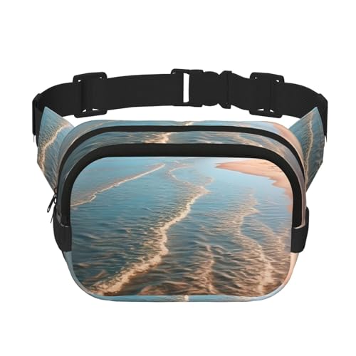 Gürteltasche für Damen und Herren, kleine modische Umhängetasche, leichte Schultertasche, Brusttasche, Strand, Bauchtasche für Laufen, Workout, Wandern, Reisen Gürteltasche für Damen und Herren, kleine modische Umhängetasche, leichte Schultertasche, Brusttasche, Strand, Bauchtasche für Laufen, Workout, Wandern, Reisen von KLLTYHMU