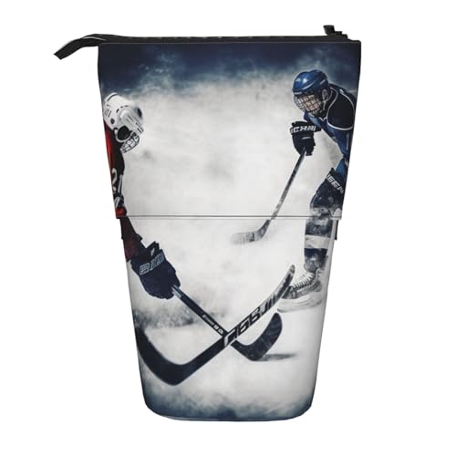 KLLTYHMU Eishockey Kunst Teleskop-Federtasche Stifthalter Pop-Up-Federmäppchen Tragbares Stand-up-Federmäppchen Niedlich Geräumiges Federmäppchen Tasche für Bürobedarf KLLTYHMU Eishockey Kunst Teleskop-Federtasche Stifthalter Pop-Up-Federmäppchen Tragbares Stand-up-Federmäppchen Niedlich Geräumiges Federmäppchen Tasche für Bürobedarf von KLLTYHMU