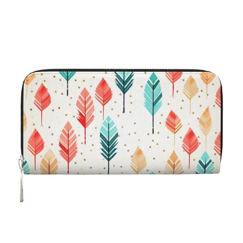 Ledergeldbörse für Damen und Mädchen, mit Reißverschluss, Kreditkartenhalter, lange PU-Geldbörse, Clutch, wasserdicht, Reisehandtasche Ledergeldbörse für Damen und Mädchen, mit Reißverschluss, Kreditkartenhalter, lange PU-Geldbörse, Clutch, wasserdicht, Reisehandtasche von KLLTYHMU