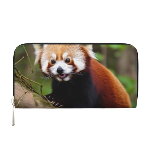 Little Red Panda Ledergeldbörse für Damen und Mädchen, mit Reißverschluss, Kreditkartenhalter, lange PU-Geldbörse, Clutch, Geldbörse, wasserdicht, Reisehandtasche Little Red Panda Ledergeldbörse für Damen und Mädchen, mit Reißverschluss, Kreditkartenhalter, lange PU-Geldbörse, Clutch, Geldbörse, wasserdicht, Reisehandtasche von KLLTYHMU