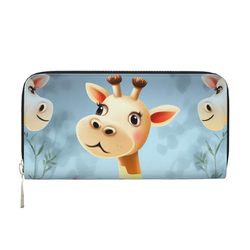 Niedliche Giraffen-Ledergeldbörse für Damen und Mädchen, mit Reißverschluss, Kreditkartenhalter, lange PU-Geldbörse, Clutch, Geldbörse, wasserdicht, Reisehandtasche Niedliche Giraffen-Ledergeldbörse für Damen und Mädchen, mit Reißverschluss, Kreditkartenhalter, lange PU-Geldbörse, Clutch, Geldbörse, wasserdicht, Reisehandtasche von KLLTYHMU